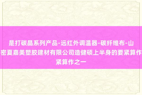 是打碳晶系列产品-远红外调温器-碳纤维布-山东高密夏嘉美塑胶建材有限公司造健硕上半身的要紧算作之一